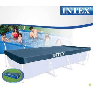 Intex - 28039 - Bâche Protection Pour Piscine Rectangulaire Tubulaire 4M50 X 2M20