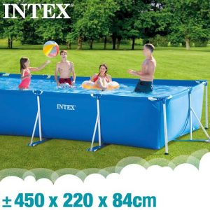 Piscine Rectangulaire Frame 450 x 220 x 84 cm | Intex